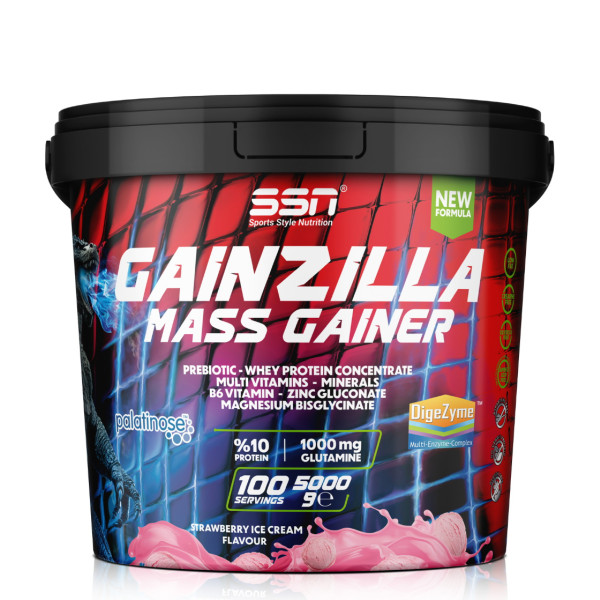SSN Sports Style Nutrition Gainzilla Mass Gainer 5000 g (Çilekli Dondurma) 