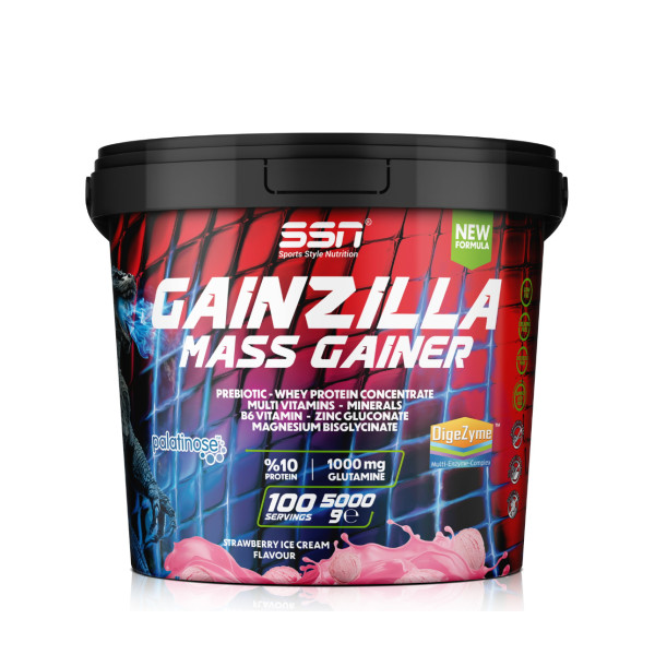 SSN Sports Style Nutrition Gainzilla Mass Gainer 5000 g (Çilekli Dondurma) 