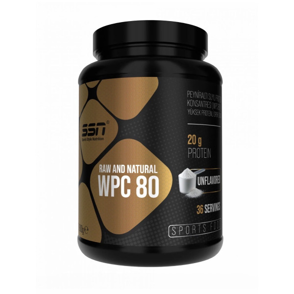 SSN Sports Style Nutrition Raw and Natural WPC 80 Protein Powder 900 gr