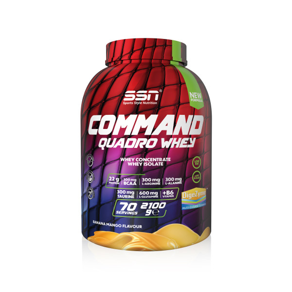 SSN Command Quadro Whey 2100 Gr (Banana-Mango)