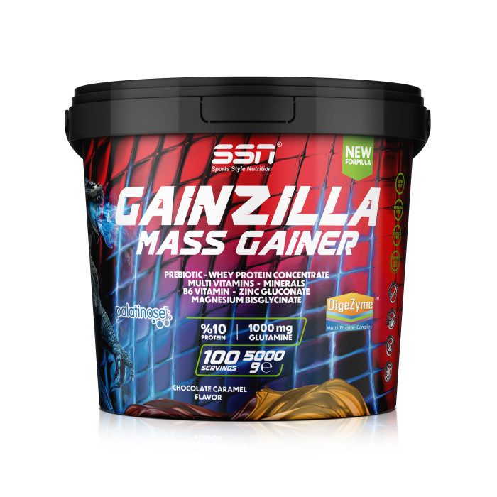 SSN Sports Style Nutrition Gainzilla Mass Gainer 5000 g (شوكولاتة-كراميل)
