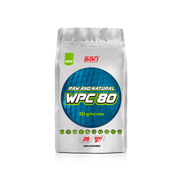 SSN Sports Style Nutrition Raw and Natural WPC 80 Protein Powder 900 gr
