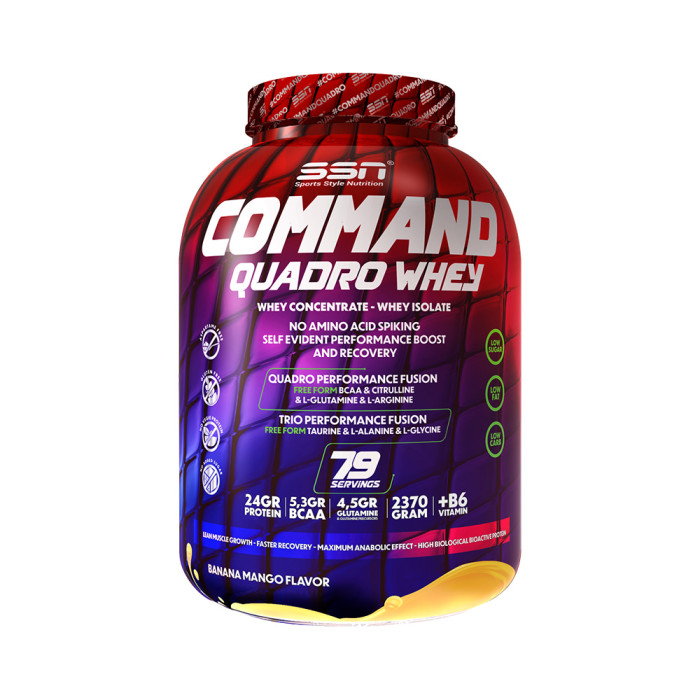 SSN Command Quadro Whey 2370 Gr (Banana-Mango)