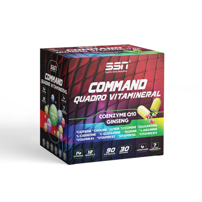 SSN Command Quadro Vitamineral 90 Kapsül Vitamin